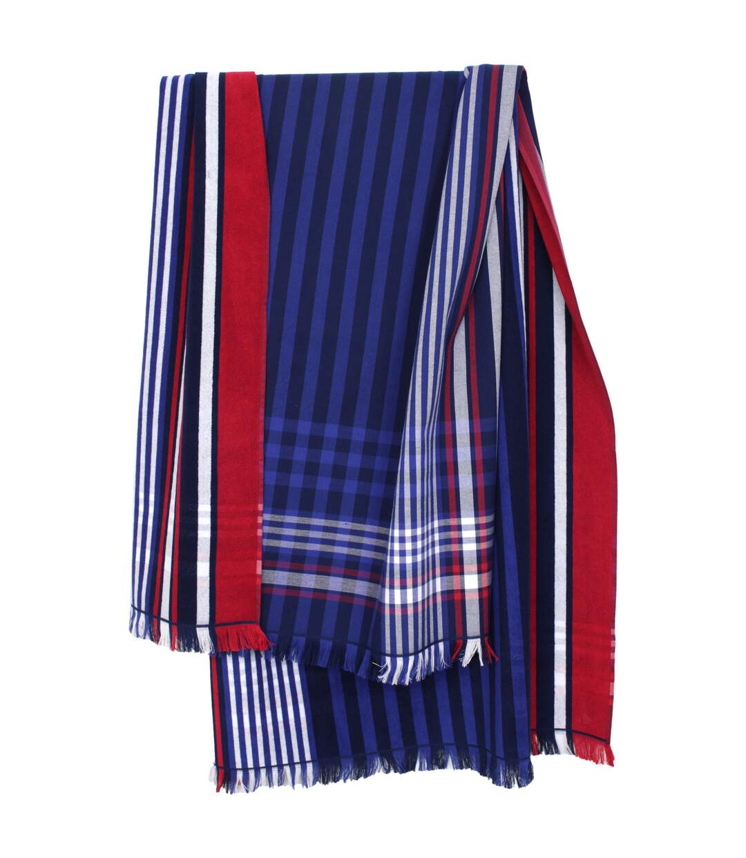 Fouta doublée éponge 100x180 cm CALADOR Multicolore vert