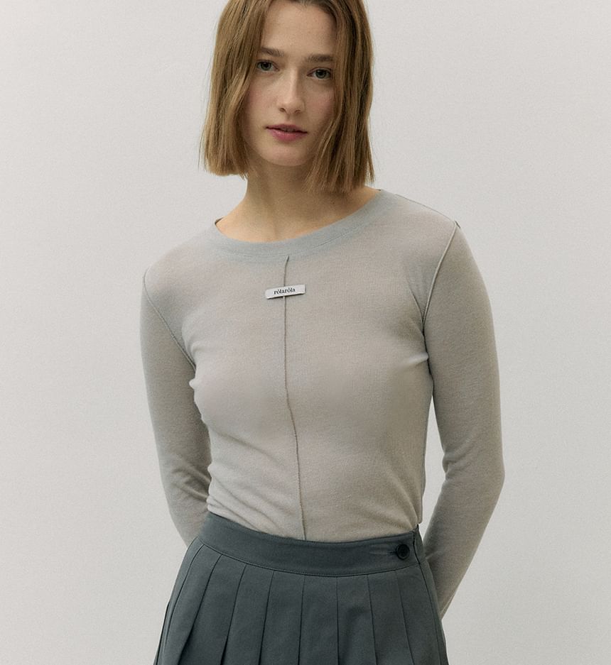 rolarola - T-shirt met ronde hals (grijs)