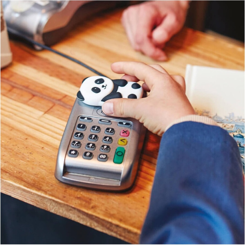 Terminal de paiement Money Walkie Porte monnaie sans contact Panda