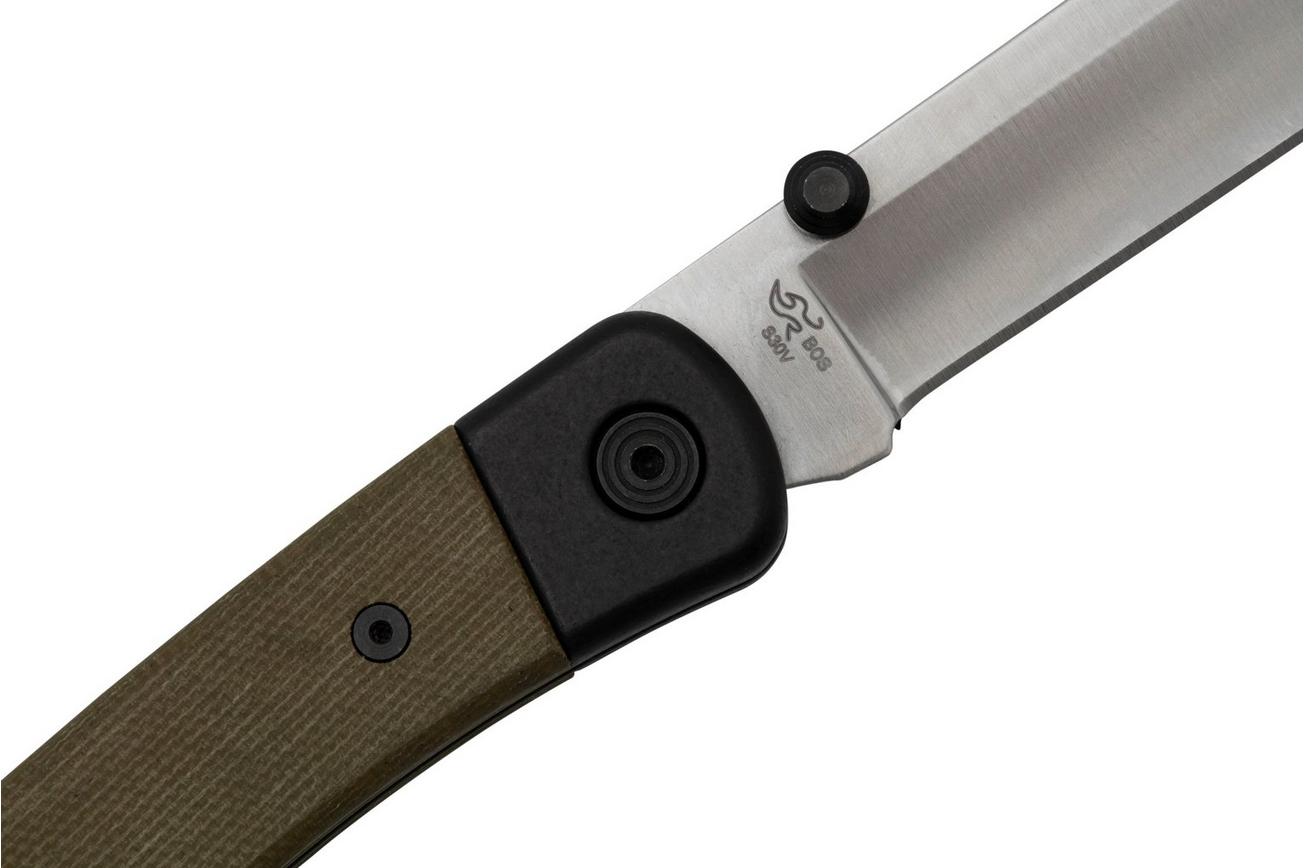 Buck 110 Hunter Sport Pro 0110GRS5 Satin BOS S30V, Green Micarta, zakmes