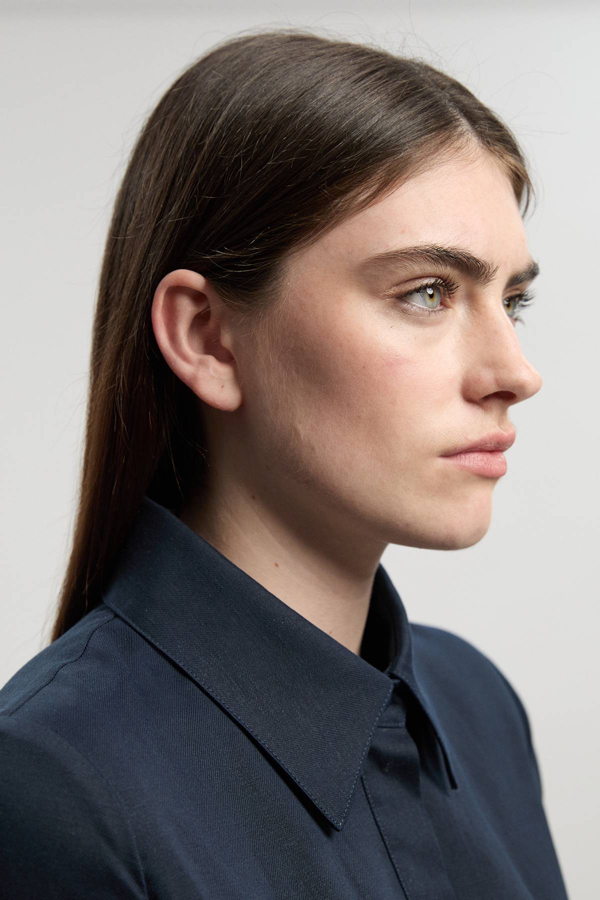 KarenMillen Robe Mi-Longue en Lin Taillée avec Pinces à la Taille