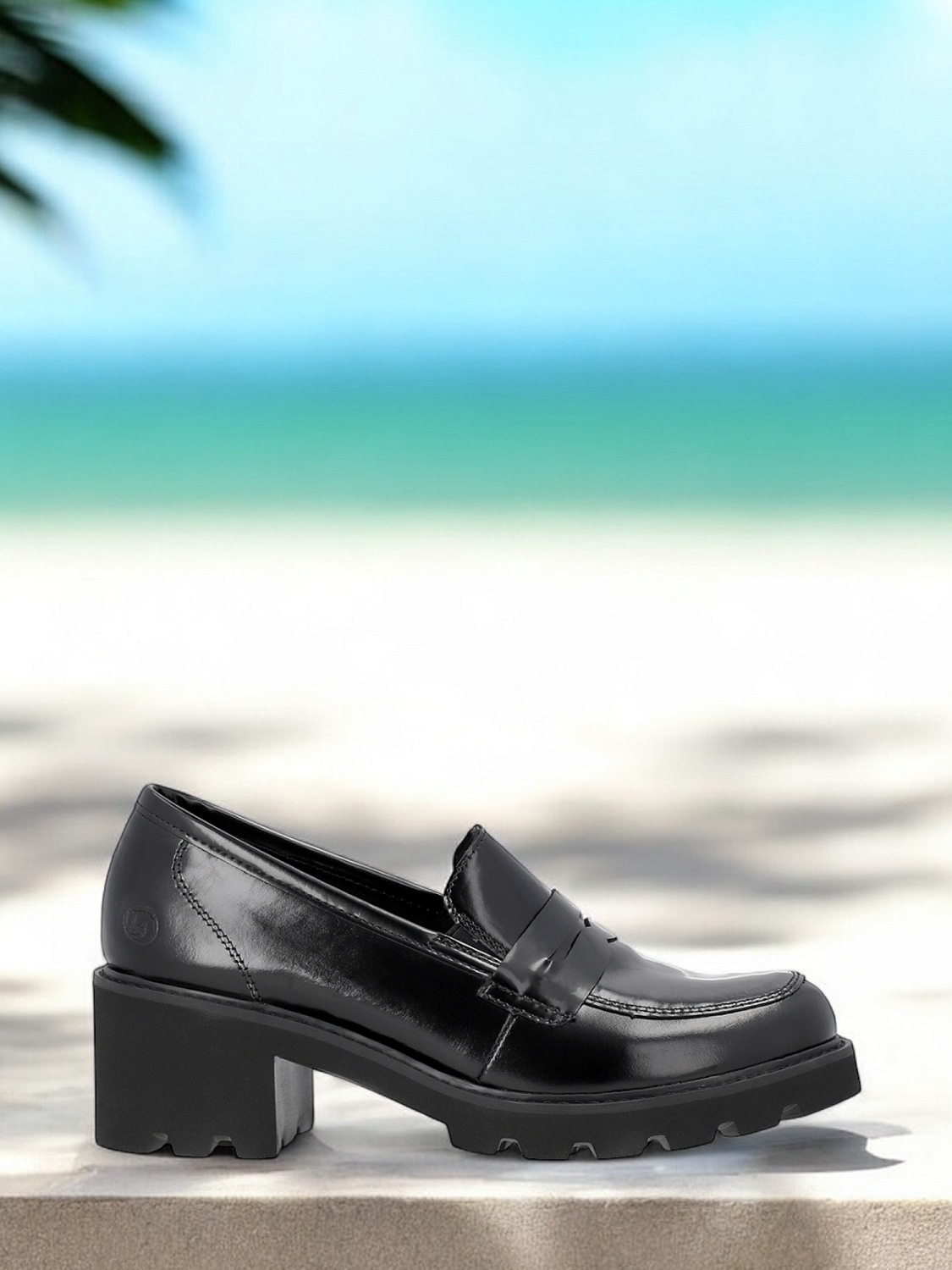 Remonte Leather Loafer Heels