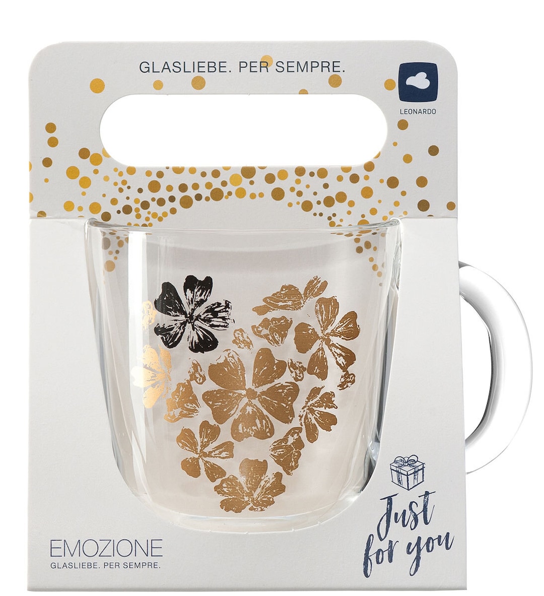 LEONARDO Tasse BLUMENHERZ 400 ml Glas