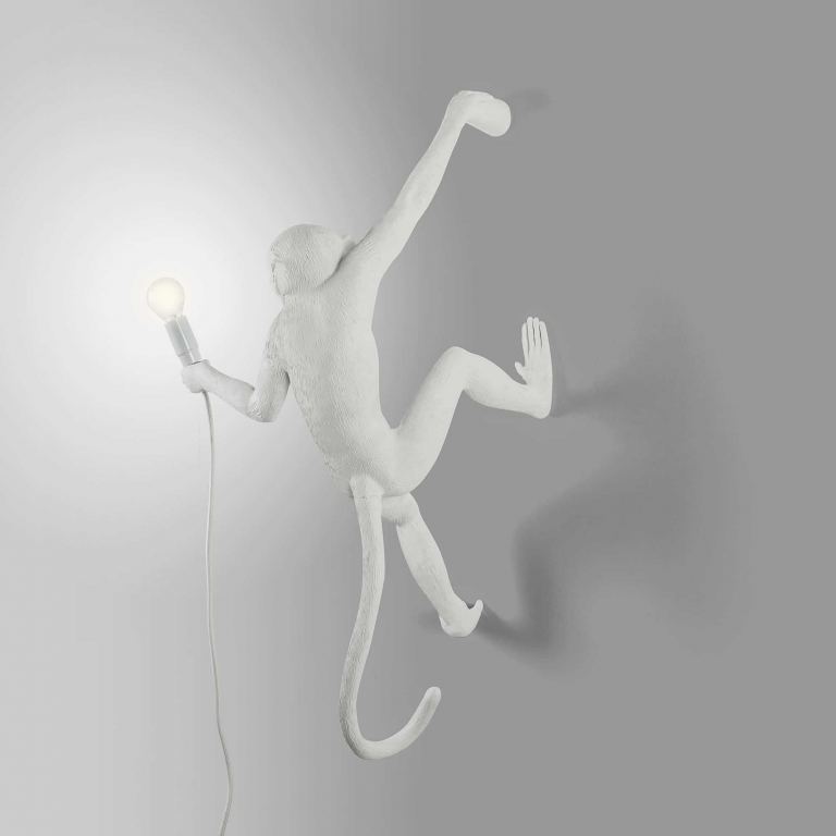 Seletti Monkey Hanging wandlamp wit rechts