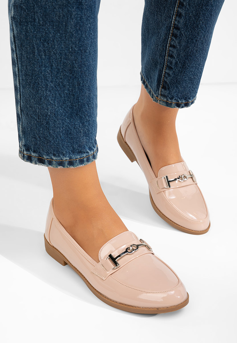 Mocassins femme beige Bellia