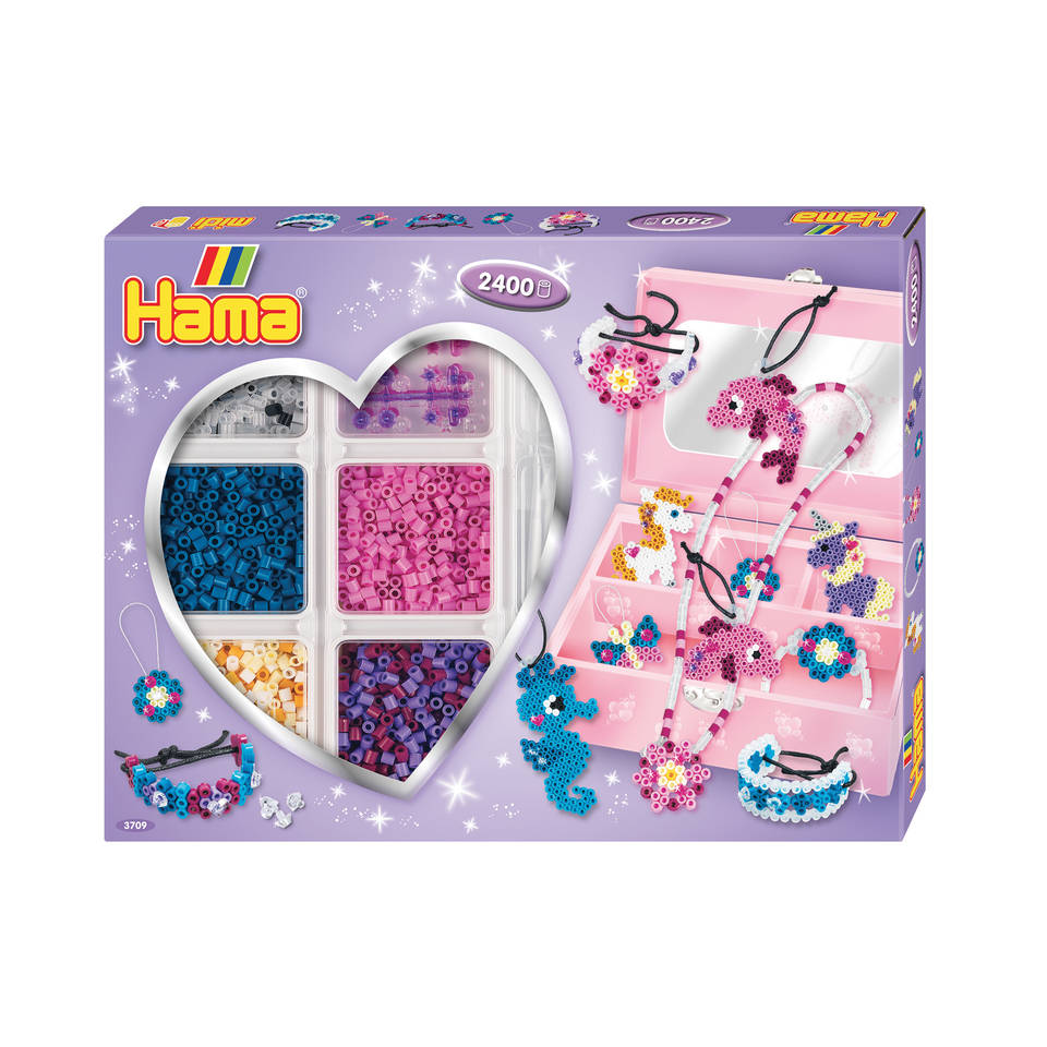 Hama strijkkralen sieraden maken set 2400-delig