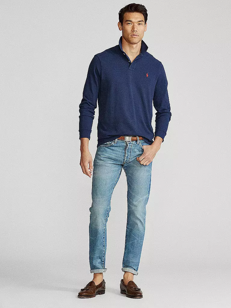 POLO RALPH LAUREN Poloshirt Custom Slim Fit dunkelblau