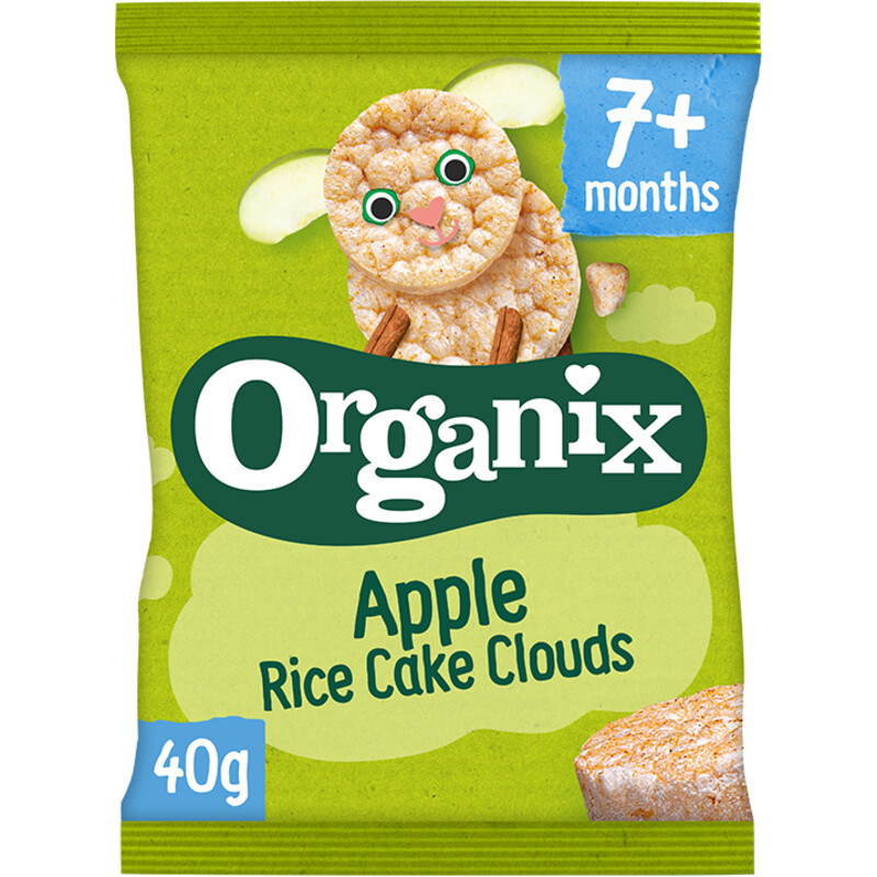 Organix Apple rice cake clouds 7m+