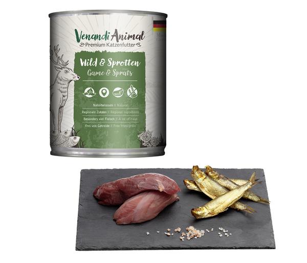 Venandi Animal Nassfutter für Katzen Adult,