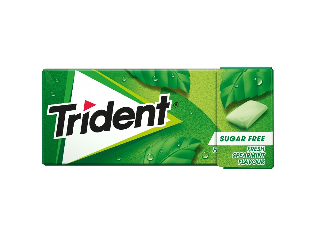 PASTILHAS TRIDENT ELÁSTICAS FRESH SPEARMINT 14.5G