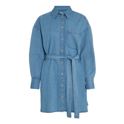 Robe femme Belted Denim Shirt Ext TOMMY HILFIGER