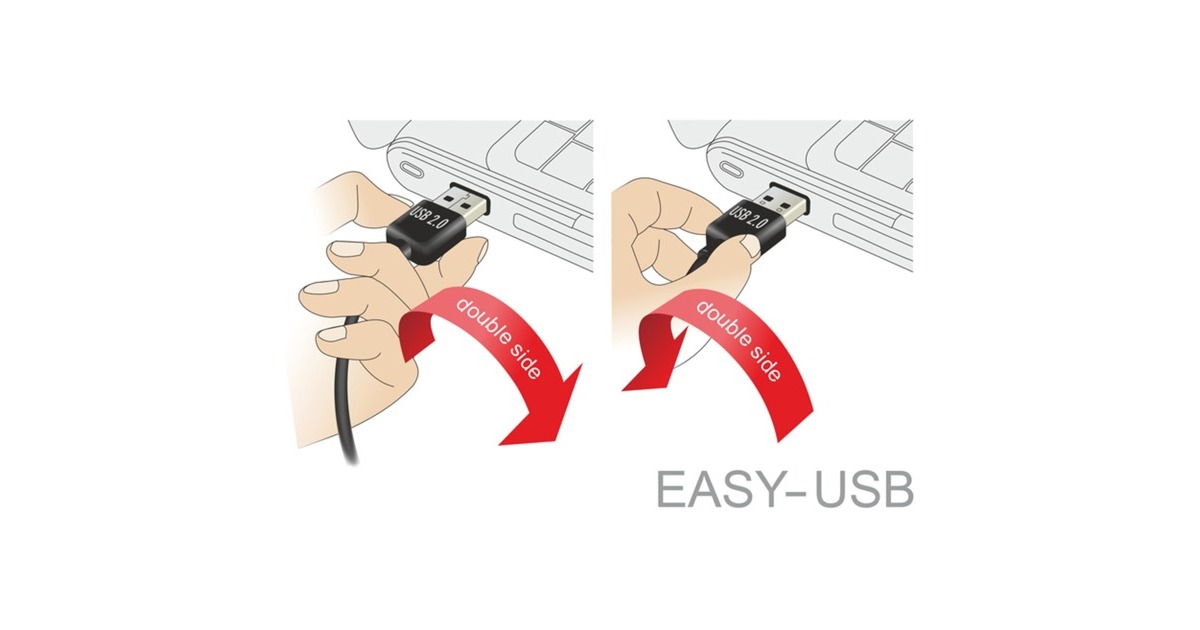 DeLOCKUSB2.0 A 90° > USB Micro-B kabel  (Zwart, 5 meter)