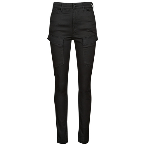 G-Star Raw - KAFEY CARGO ULTRA HIGH SKINNY - dk black