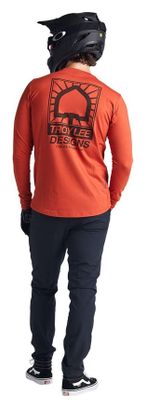 T-shirt Manches Longues Troy Lee Designs Ruckus Ride Orange