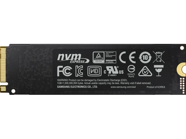 Samsung 970 EVO Plus MZ-V7S1T0BW - SSD - krypteret - 1 TB - intern - M.2 2280 - PCIe 3.0 x4 (NVMe) - buffer: 1 GB - 256-bit AES - TCG Opal Encryption