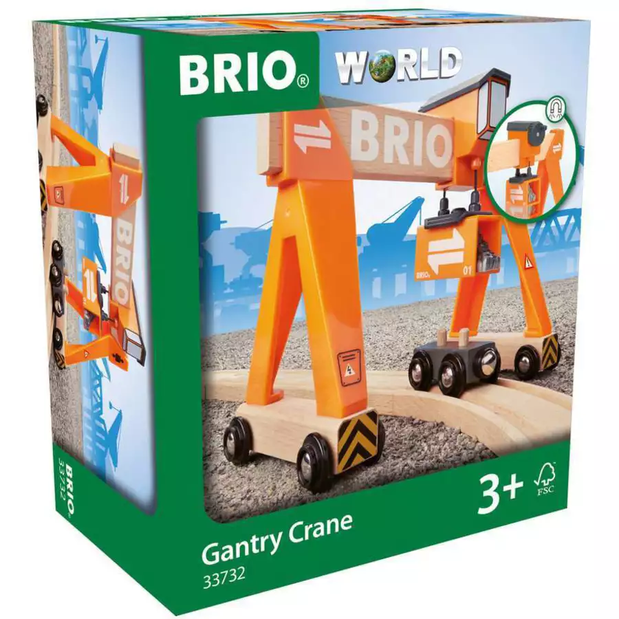 Brio Container-Verladekran bunt