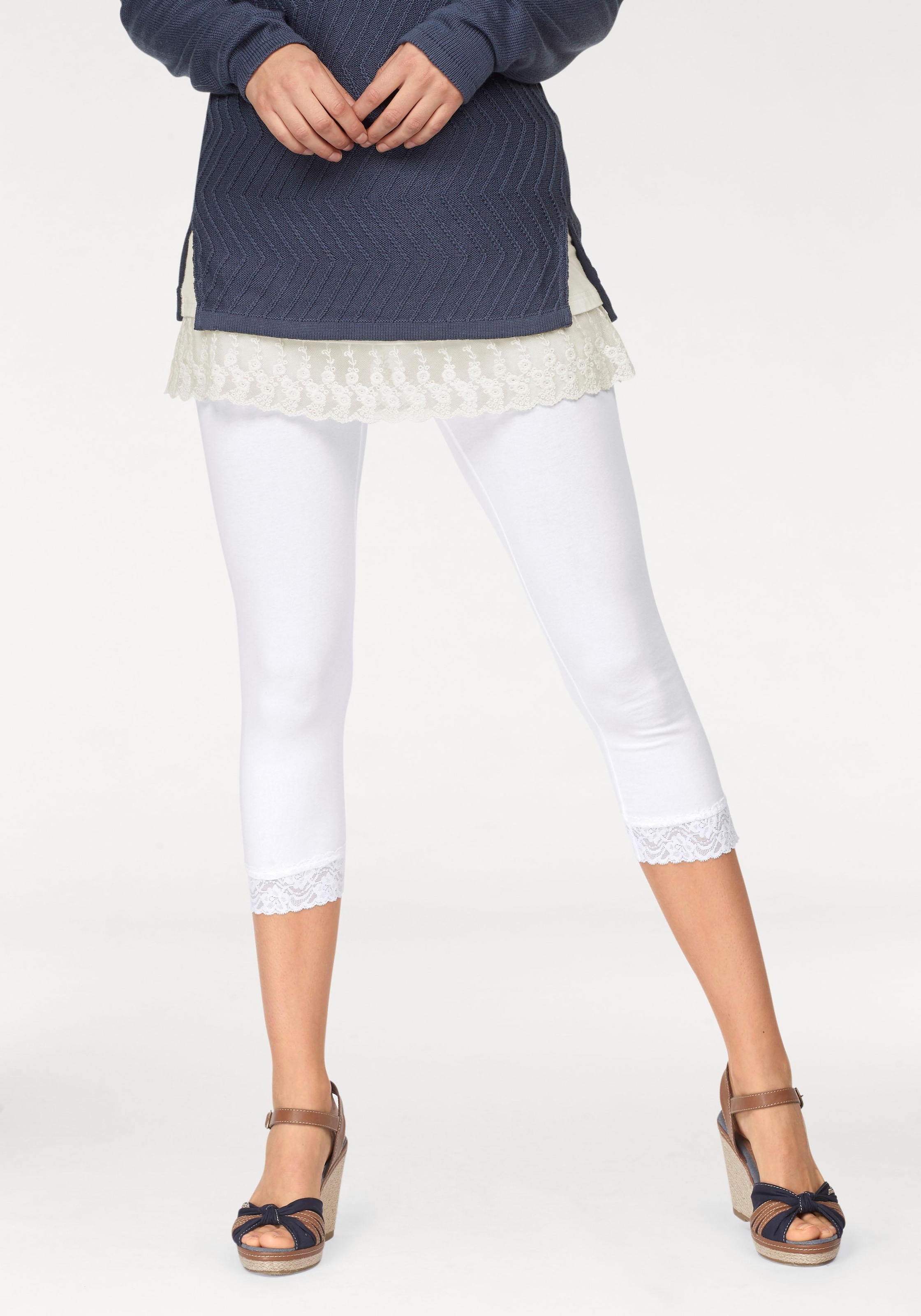 Boysen's Leggings  mit Spitze