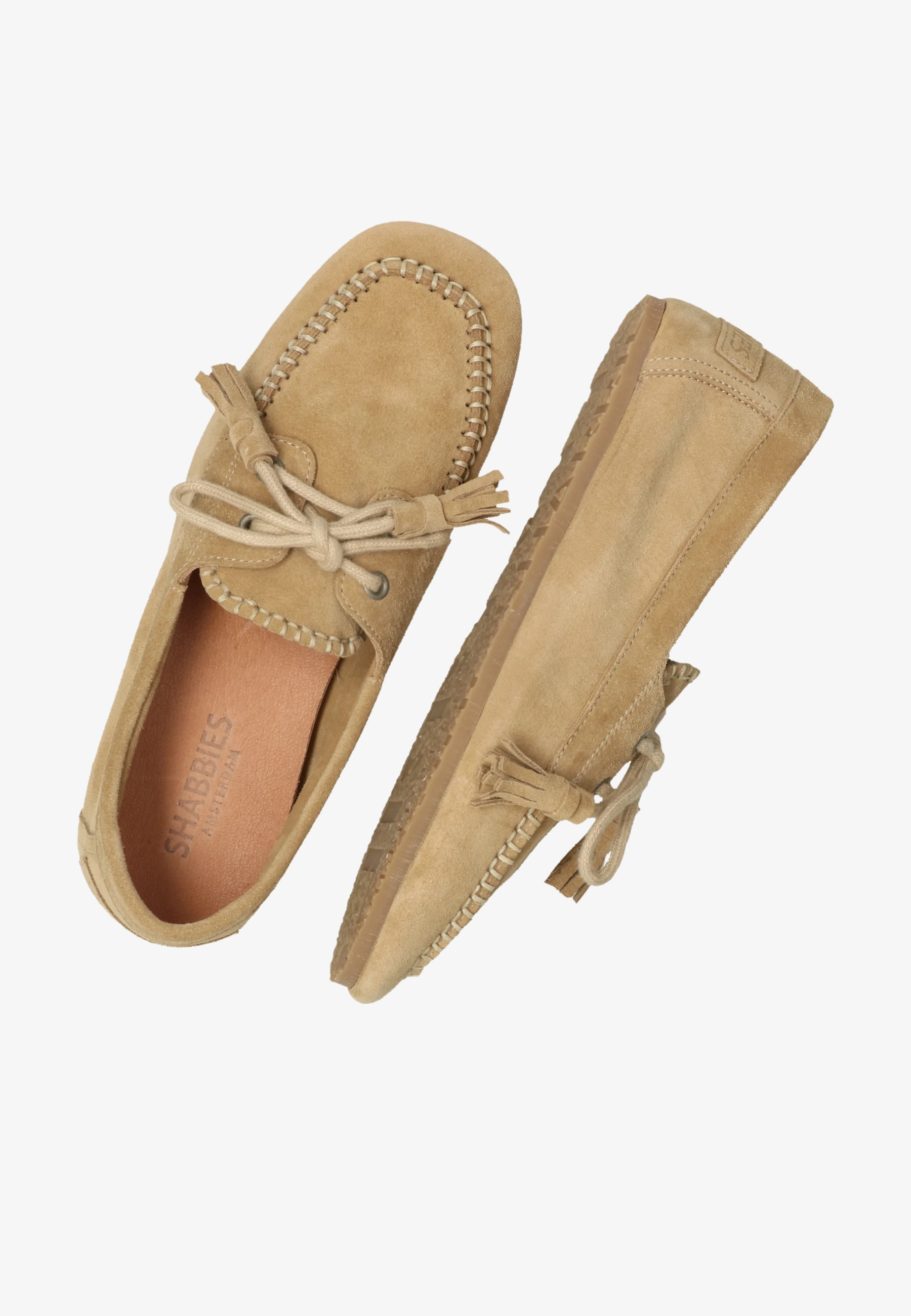 CISKA MOCCA Moccasin suede Beige