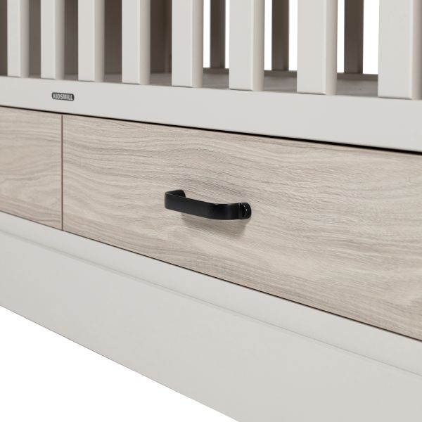 Kidsmill Newport Ledikant 60 x 120 cm - Oatmeal / Eiken