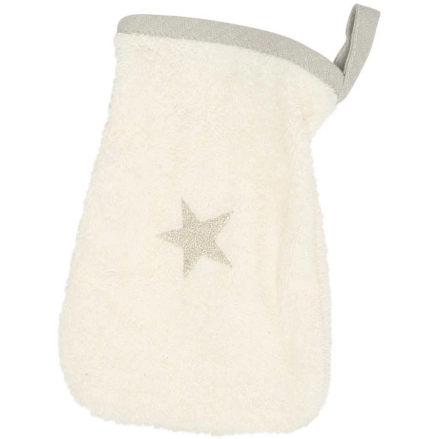 Be Be 's Collection Waschhandschuh Sternchen Grau