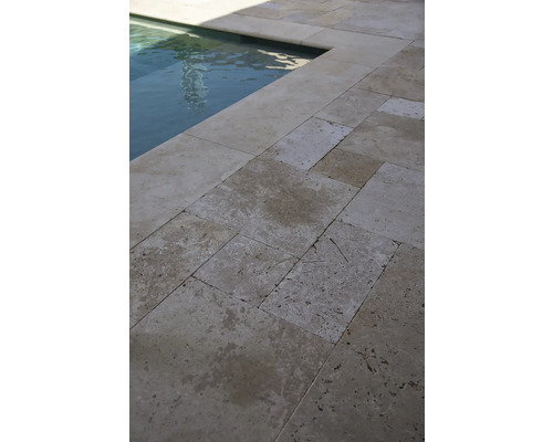 FLAIRSTONE Natuursteen Terrasplaat Bari Travertin Romeins Patroon Set = 1,48 m²