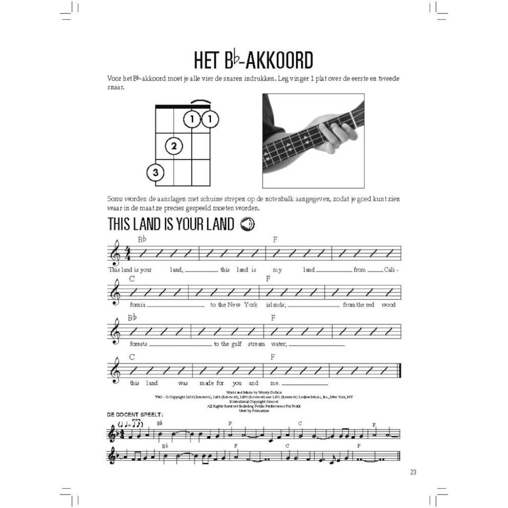 Hal Leonard Ukelele voor Kids, een beginnerscursus met stap-voor-stap instructies