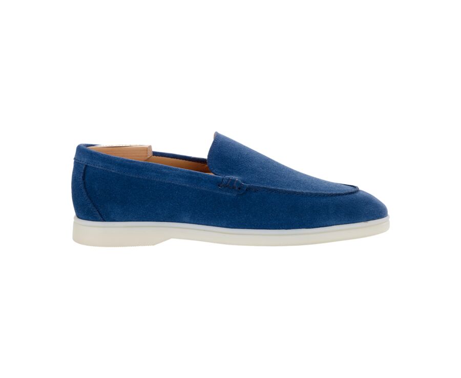 Mocassin homme Velours Bleu Indigo - MANASOTA II