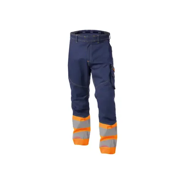 DASSY ® PHOENIX (200810) ARBEJDSBUKSER MED HØJ SYNLIGHED blå og orange