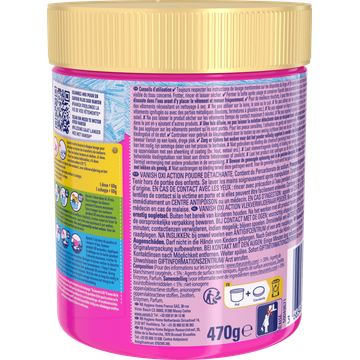 Vanish Oxi Action Wasbooster Poeder - Vlekverwijderaar Voor Gekleurde Was - 470g