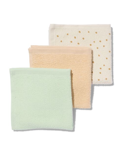 3 bavoirs en tissu éponge 30x30