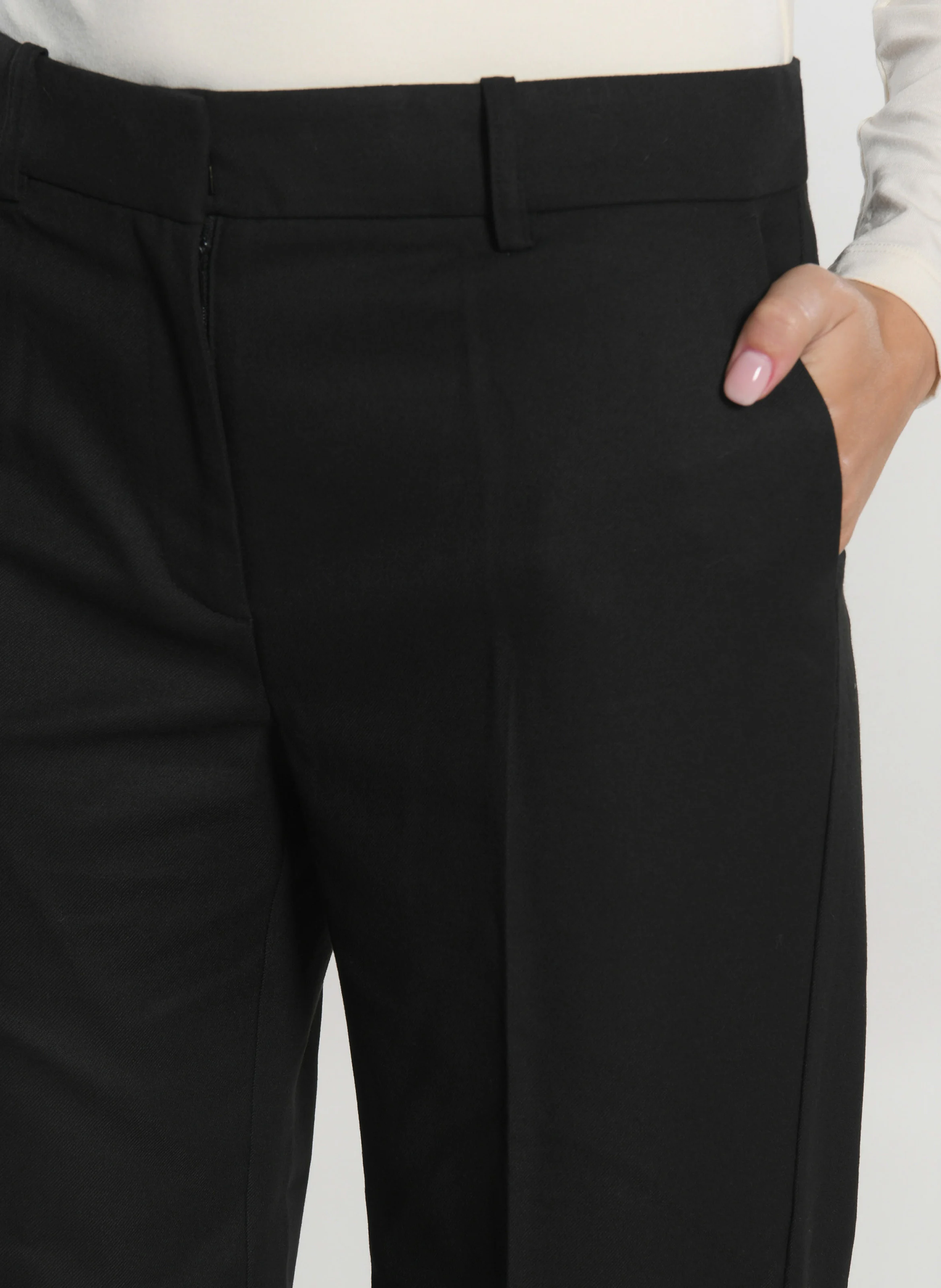 SHEILA - Pantalon de costume large | Noir