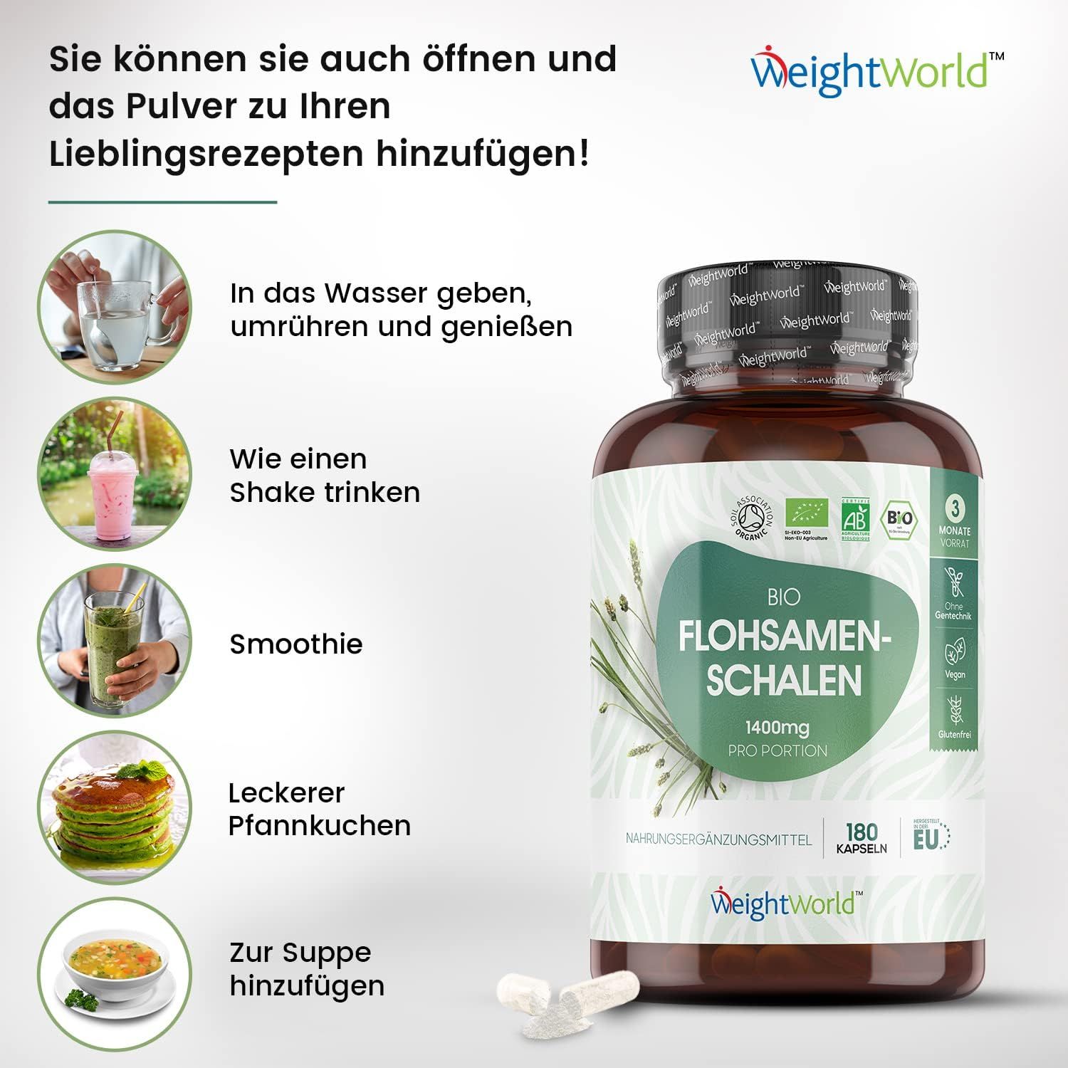 WeightWorld Bio Flohsamenschalen