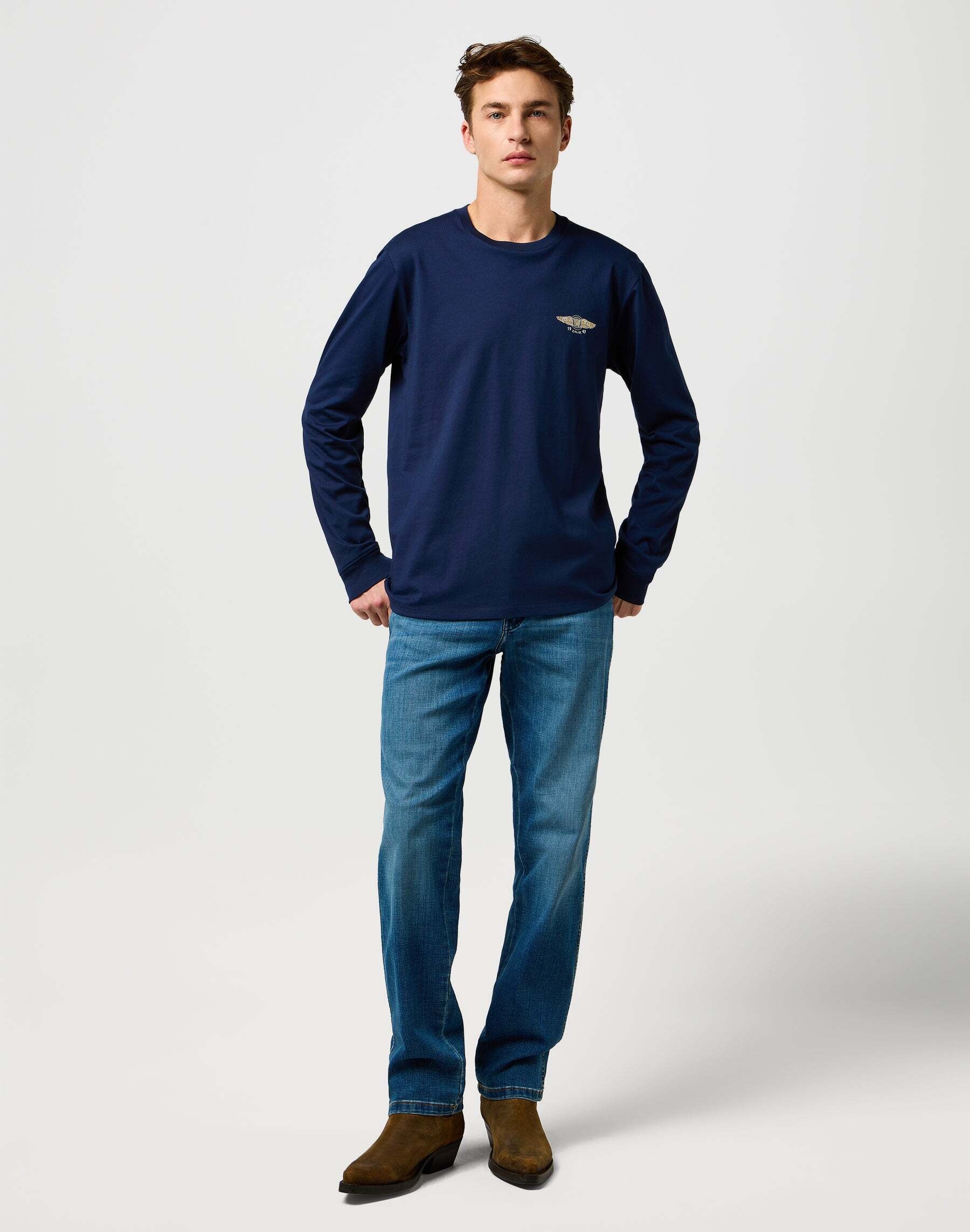 Wrangler Langarmshirt »WRANGLER Langarmshirt Ls Americana Tee«
