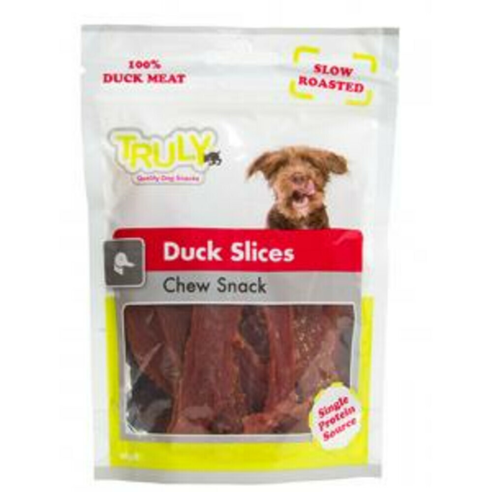 Truly Hondensnack Dog Slices Chew Duck90 gr