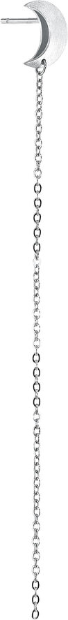 Jane Kønig Half Moon Chain Stud S�lv