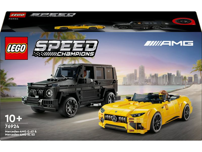 LEGO® Speed Champions Mercedes-AMG G 63 & Mercedes-AMG SL 6 Spielzeugautos zum Bauen, Spielen und Ausstellen