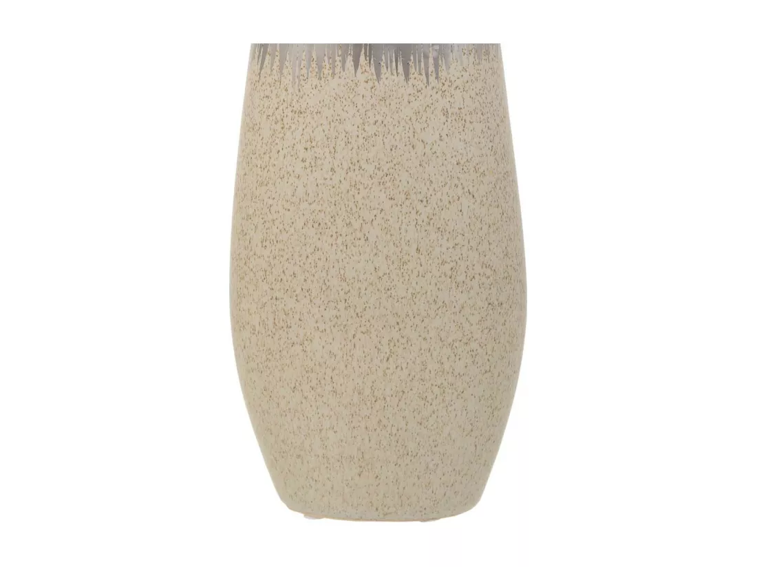 Vase en céramique argentée 12x7x35h