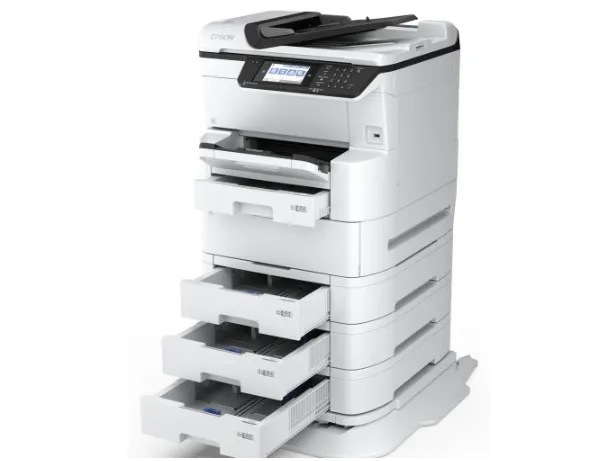 Epson WorkForce Pro WF-C878RDWF - Multifunktionsprinter - farve - blækprinter - A3 (297 x 420 mm) (original) - A3 (medie) - op til 22 spm (kopiering) - op til 24 spm (udskriver) - 335 ark - 33.6 Kbps - Gigabit LAN, Wi-Fi(n), USB 3.0, USB 2.0 vært