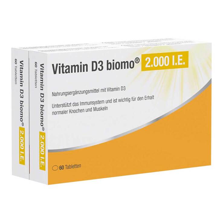 Vitamin D3 Biomo 2.000 I.E. Tabletten, 120 St
