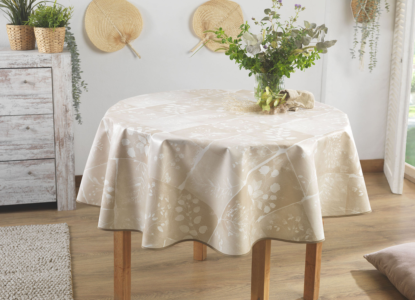 Wachstuch-Tischdecke in toller Patchwork-Optik