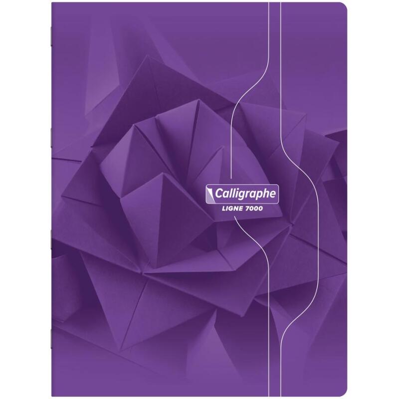 Cahier piqué 7000 24x32 cm 192 pages petits carreaux 70 g - Assortis