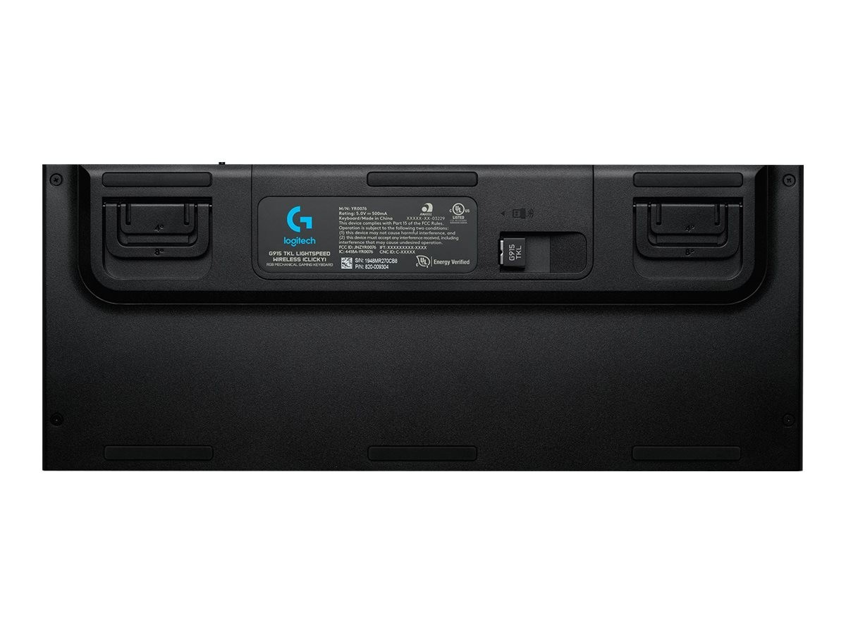 Logitech - G915 TKL Clicky trådløst, mekanisk Gamingtastatur - Nordisk Layout