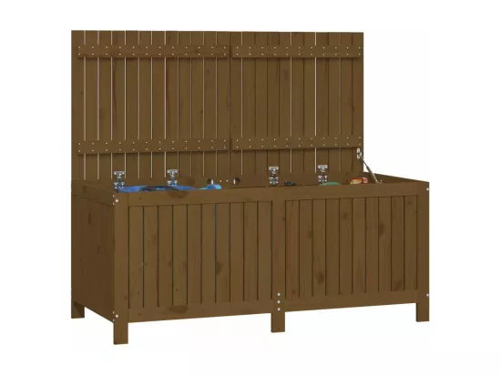 Boîte de rangement de jardin Marron miel 147x68x64 cm Bois pin