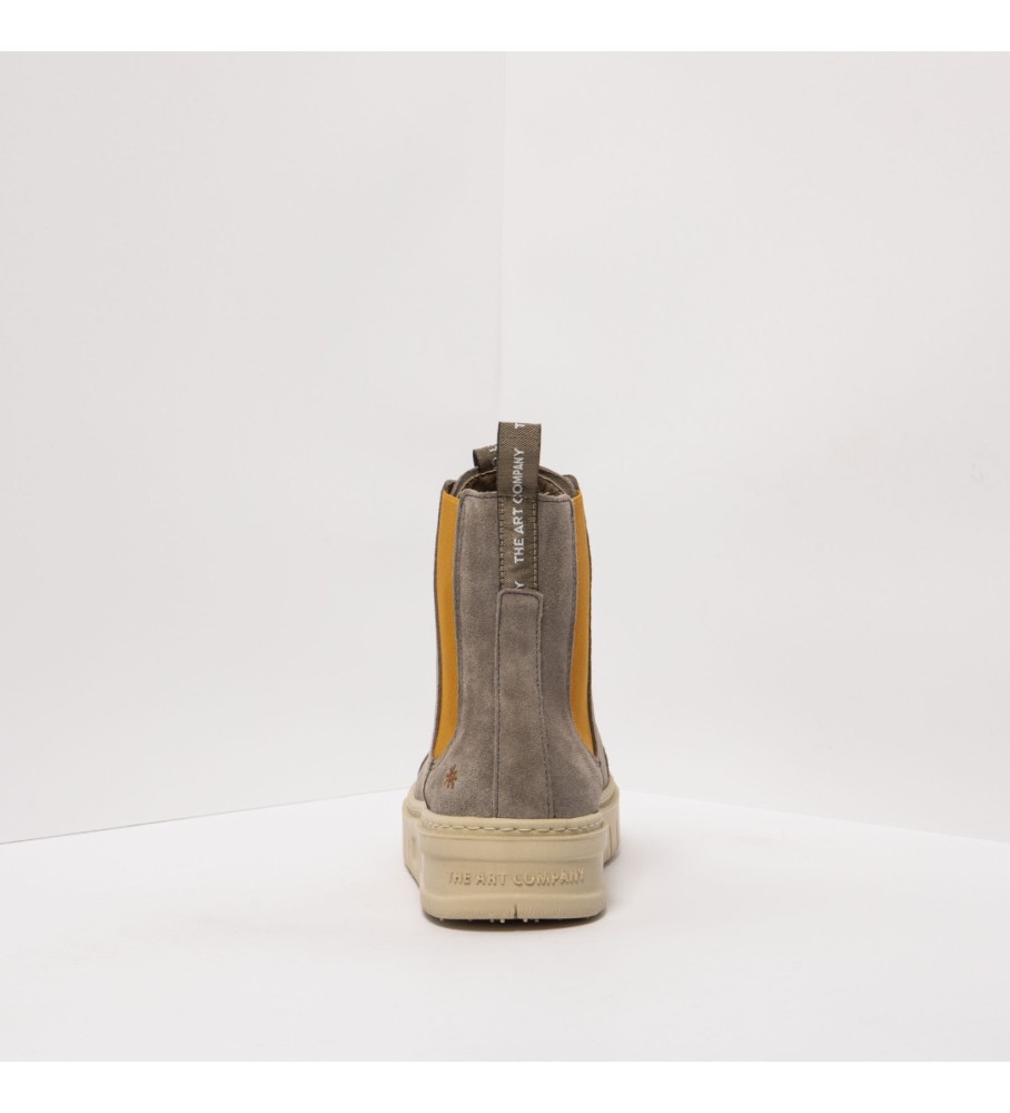 Botas de couro verde artístico