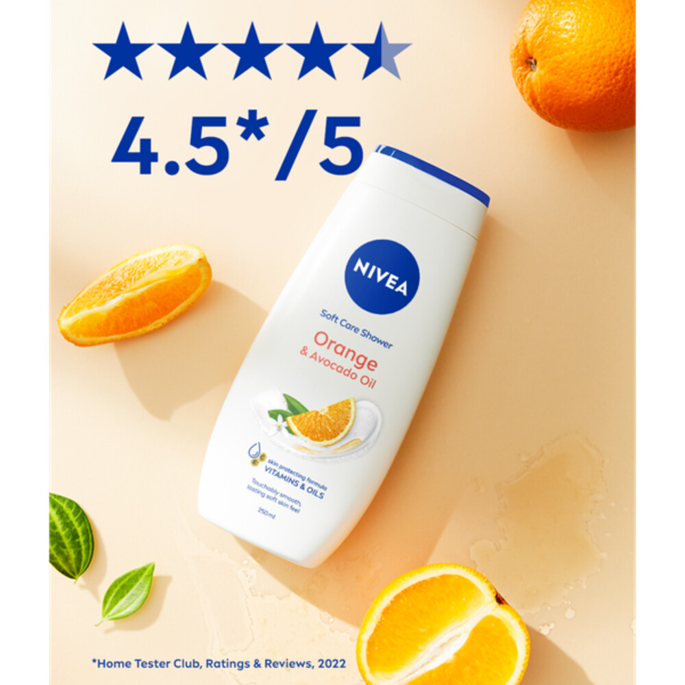 6x Nivea Douchecrème Orange en Avocado250 ml