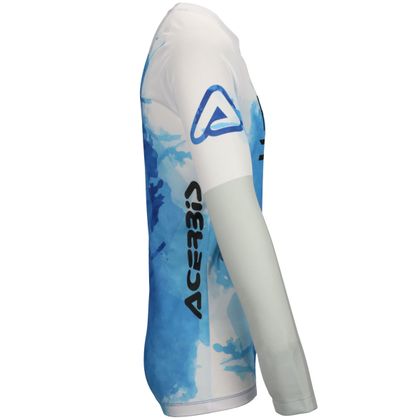 Maillot cross Acerbis J-WINDY VENT WATERMARK 2024 - Blanc / Bleu