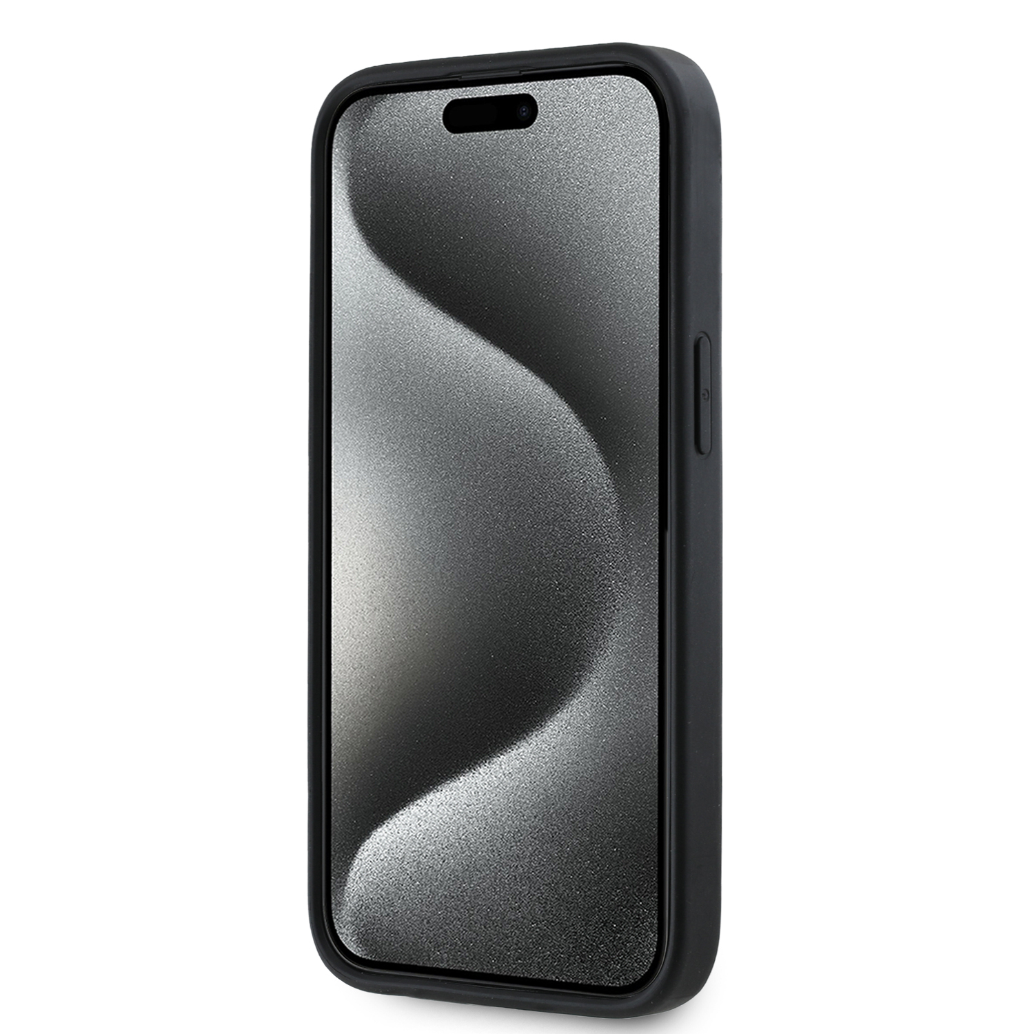 iPhone 15 Hybrid Hardcase Hülle 3D Rubber Repeat Pattern (DKHCP15S3DRPWK) - Schwarz
