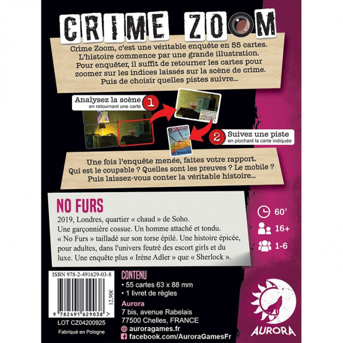 Crime Zoom : No Furs