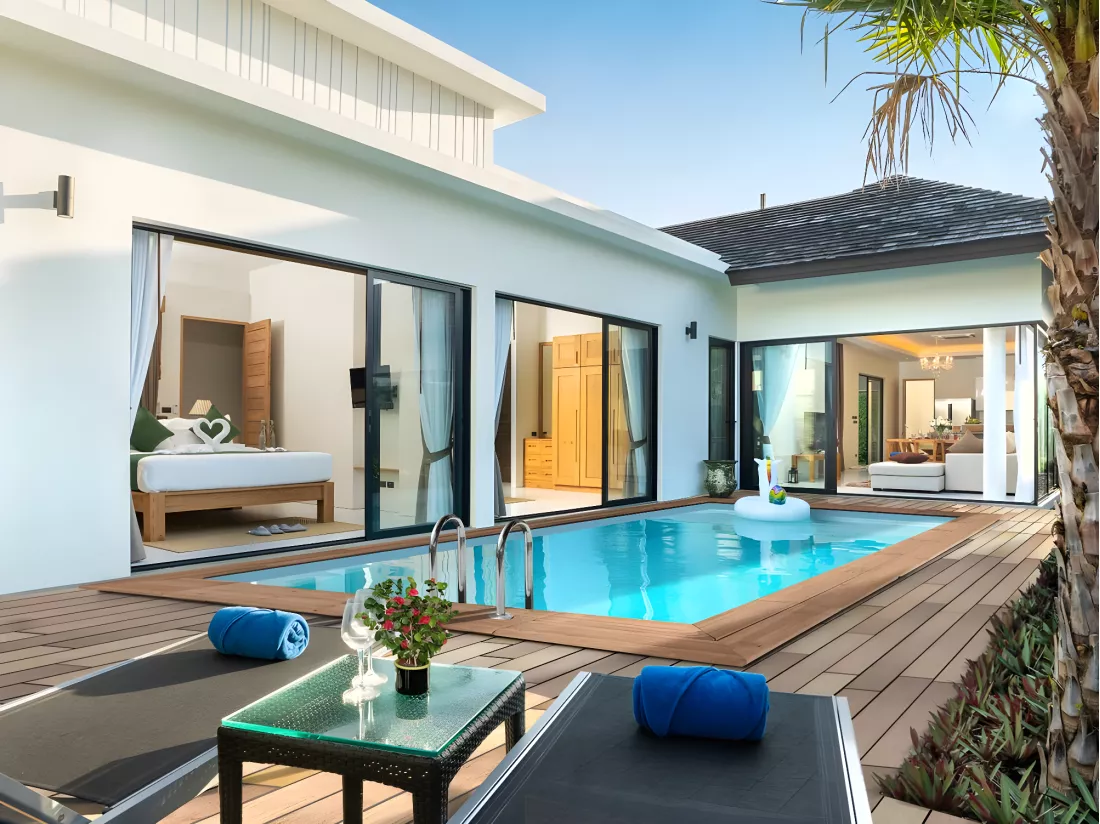 Piscine bois rectangle 
