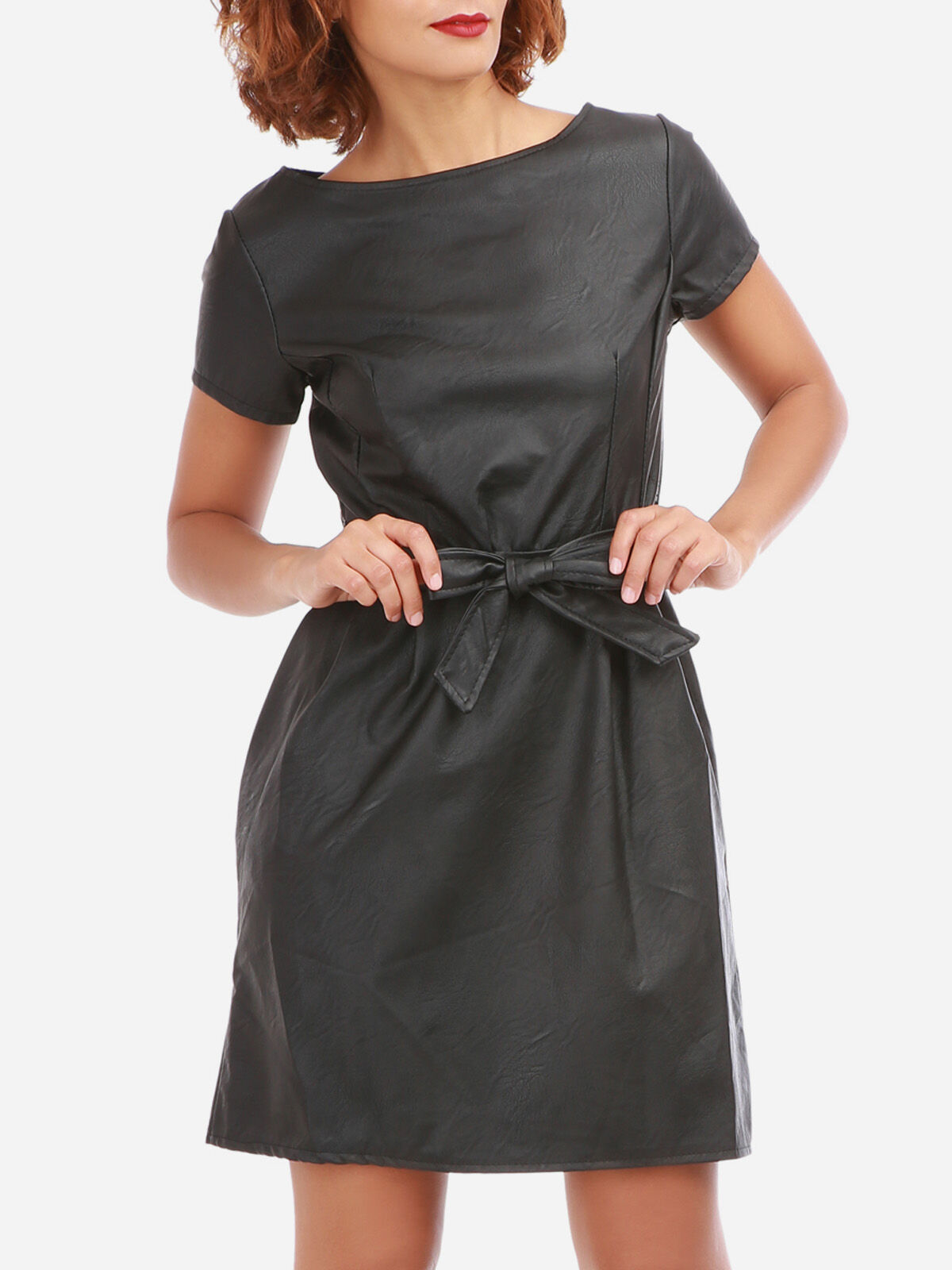 Robe en simili- Noir